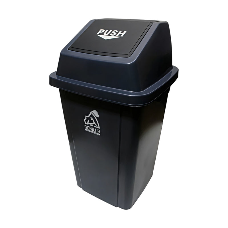 BOTE CUADRADO PUSH 100 LT GRIS