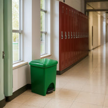 Cargar imagen en el visor de la galería, PAPELERA PEDAL 20 L VERDE