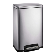 Cargar imagen en el visor de la galería, BASURERO 50 LT C/PEDAL AC INOX