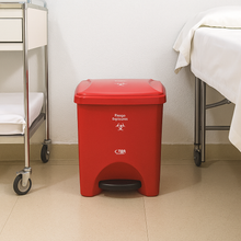 Cargar imagen en el visor de la galería, BOTE PEDA L 20 L ROJO-RESIDUOS PELIGROSOS