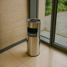 Cargar imagen en el visor de la galería, BOTE DE ACERO INOX PORTA EXTINTOR