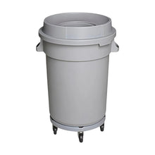 Cargar imagen en el visor de la galería, BOTE CILINDRICO 80 LT C/TAPA EMBUDO C/DOLLY