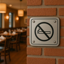 Cargar imagen en el visor de la galería, PLACA SEÑALIZACION NO FUMAR