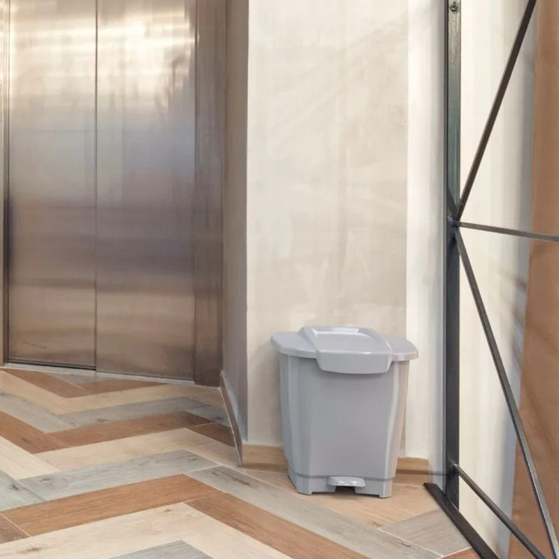 BASURERO T-FORCE 25 LTS GRIS