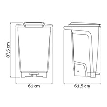Cargar imagen en el visor de la galería, BASURERO T-FORCE 50 LT BLANCO
