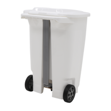 Cargar imagen en el visor de la galería, BASURERO T-FORCE 100 LT C/RUEDAS BCO