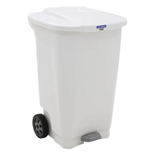 Cargar imagen en el visor de la galería, BASURERO T-FORCE 100 LT C/RUEDAS BCO