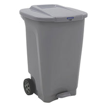 Cargar imagen en el visor de la galería, BASURERO T-FORCE 100 LT C/RUEDAS GRIS