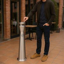 Cargar imagen en el visor de la galería, CENICERO DE PIE INOXIDABLE C/ANCLAJE