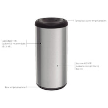 Cargar imagen en el visor de la galería, BASURERO INOX BASC 40 LT PIEMONTE