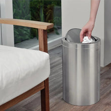 Cargar imagen en el visor de la galería, BASURERO INOX C/TAPA BASC.SWING 30 lt