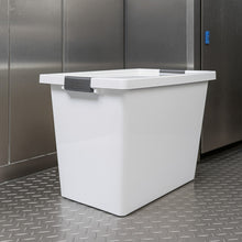 Cargar imagen en el visor de la galería, RECIPIENTE C/BROCHES 55 L BLANCO