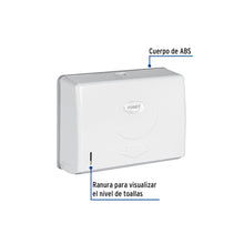 Cargar imagen en el visor de la galería, DISPENSADOR JUNIOR P/TOALLAS DE PAPEL BCO