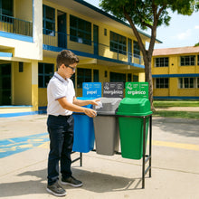 Cargar imagen en el visor de la galería, CENTRO SEPARACION BASURA 3X65L BALANCIN LATERAL
