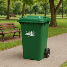 Cargar imagen en el visor de la galería, CESTO 240 L VERDE S/PEDAL