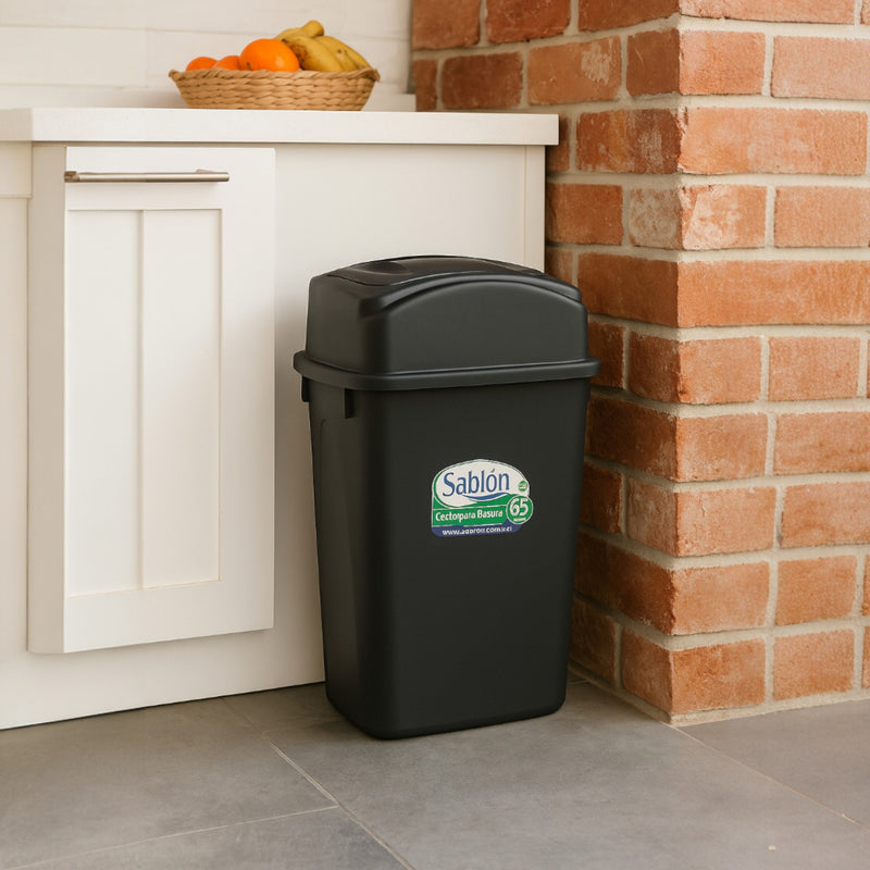 CESTO 65 L NEGRO BALANCIN LATERAL NE