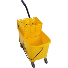 Cargar imagen en el visor de la galería, CUBETA AMARILLA CON PRENSA 32 LT