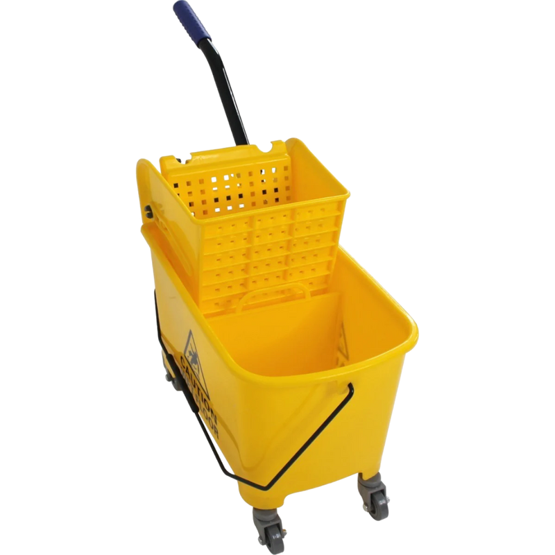 CUBETA AMARILLA CON PRENSA 32 LT