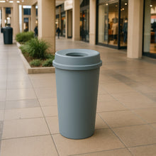 Cargar imagen en el visor de la galería, BOTE 80 LT CONICO C/TAPA EMBUDO GRIS