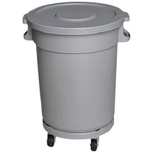 Cargar imagen en el visor de la galería, BOTE CILINDRICO 168 LT C/TAPA PLANA C/DOLLY