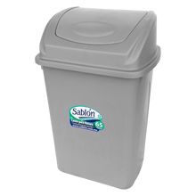 Cargar imagen en el visor de la galería, CESTO 65 LT C/TAPA BALANCIN GRIS