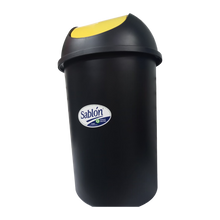 Cargar imagen en el visor de la galería, CESTO REDONDO NG 45 LT C/TAPA BALANCIN AMARILLO