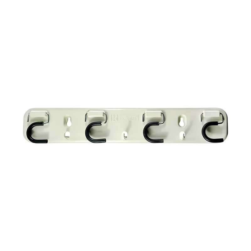 SOPORTE ESCOBAS PLASTICO INYECCION BCO