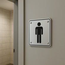 Cargar imagen en el visor de la galería, PLACA SEÑALIZACION BAÑO-HOMBRE