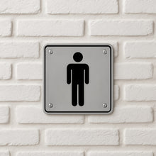 Cargar imagen en el visor de la galería, PLACA SEÑALIZACION BAÑO-HOMBRE