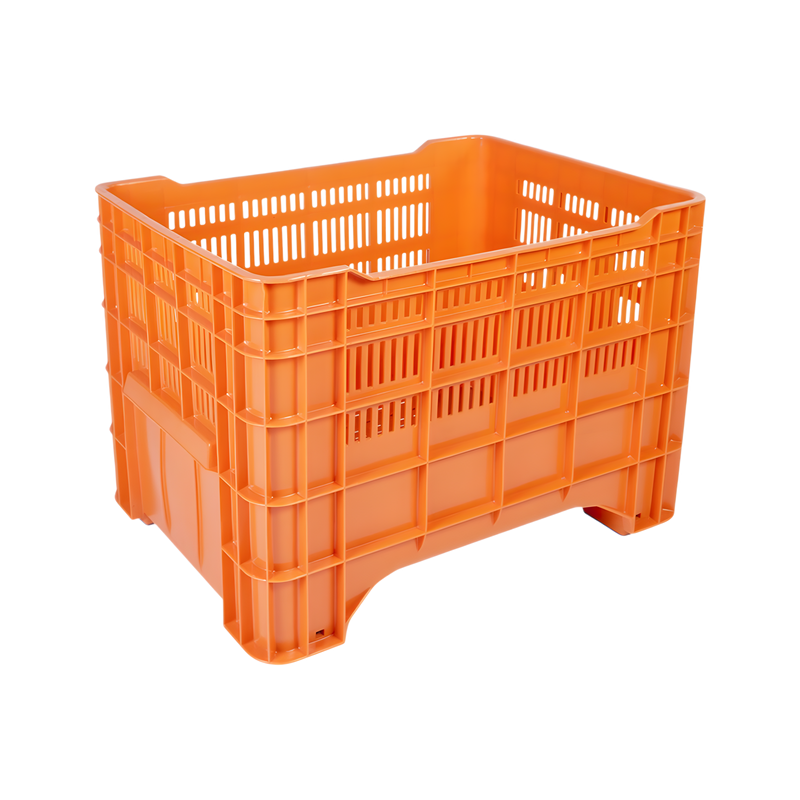 CONTENEDOR MILANO CALADO NARANJA