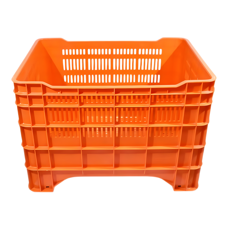 CONTENEDOR MILANO CALADO NARANJA