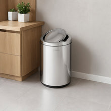 Cargar imagen en el visor de la galería, BASURERO INOX C/TAPA BASC. SWING 5 LT