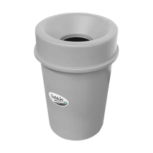Cargar imagen en el visor de la galería, BOTE REDONDO 45 LT C/TAPA EMBUDO GRIS