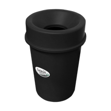 Cargar imagen en el visor de la galería, BOTE REDONDO 45 LT C/TAPA EMBUDO NEGRO