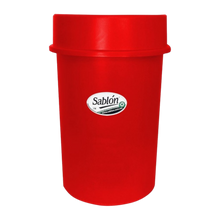 Cargar imagen en el visor de la galería, BOTE REDONDO 45 LTS C/TAPA EMBUDO ROJO