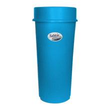 Cargar imagen en el visor de la galería, BOTE REDONDO 80 LT CON TAPA EMBUDO AZUL