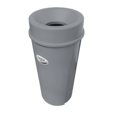 Cargar imagen en el visor de la galería, BOTE REDONDO 80 LT C/TAPA EMBUDO GRIS