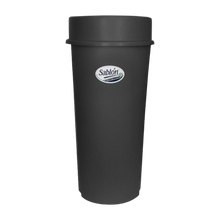 Cargar imagen en el visor de la galería, BOTE REDONDO 80 LT C/TAPA EMBUDO NEGRO