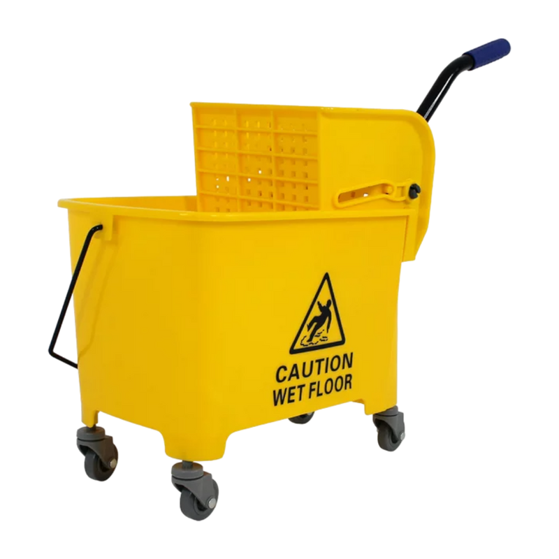 CUBETA AMARILLA CON PRENSA 32 LT