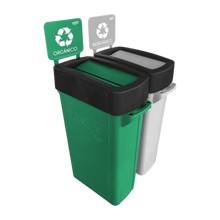 Cargar imagen en el visor de la galería, TAPA ABATIBLE CESTO ZVELTE GRIS