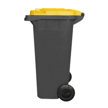 Cargar imagen en el visor de la galería, CESTO 120 LT GRIS C/TAPA AMARILLA SIN PEDAL