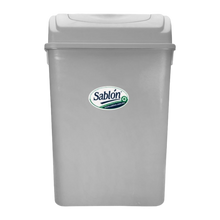 Cargar imagen en el visor de la galería, CESTO 42 LT CON TAPA BALANCIN GRIS