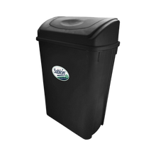 Cargar imagen en el visor de la galería, CESTO 42 LT CON TAPA BALANCIN NEGRO