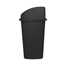 Cargar imagen en el visor de la galería, CESTO 65 LT NEGRO C/TAPA BALANCIN GRIS