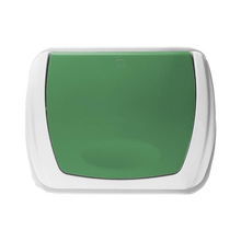 Cargar imagen en el visor de la galería, CESTO 80 LT BLANCO C/TAPA BALANCIN VERDE
