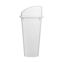 Cargar imagen en el visor de la galería, CESTO 80 LT BLANCO C/TAPA BALANCIN VERDE