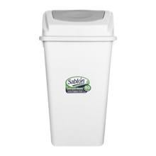 Cargar imagen en el visor de la galería, CESTO 80 LT BLANCO C/TAPA BALANCIN GR
