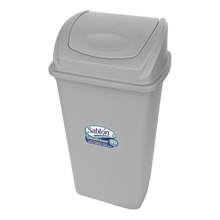 Cargar imagen en el visor de la galería, CESTO 80 LT C/TAPA BALANCIN GRIS