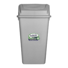 Cargar imagen en el visor de la galería, CESTO 80 LT C/TAPA BALANCIN GRIS