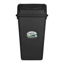Cargar imagen en el visor de la galería, CESTO 80 LTS NEGRO C/TAPA BALANCIN NG